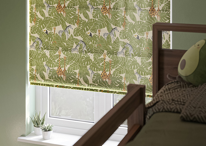 Wild Thing, Leaf - Twist&Fit Roman Blind - Image 5